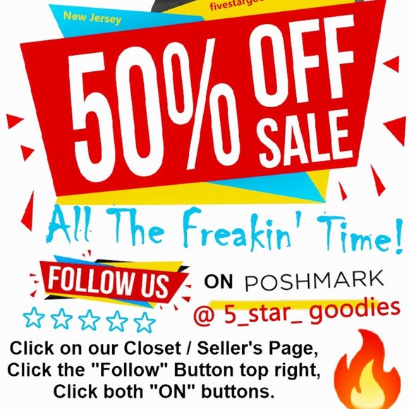 FOLLOW US... So You Can Know When The Next 50% Is Coming - - Picture 1 of 3